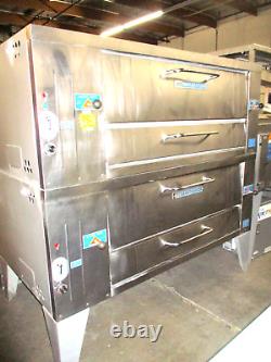 Used Bakers Pride Model Y612 Double Deck Pizza Oven, Natural Gas