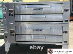 Used Bakers Pride Y600 Late Model double deck gas pizza oven