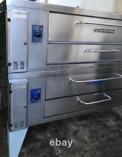 Used Bakers Pride Y600 Late Model double deck gas pizza oven