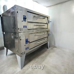 Used Bakers Pride Y600 double deck pizza oven gas remanufactured withwarranty