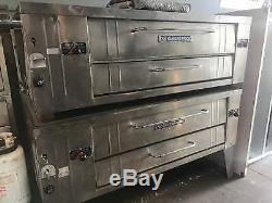 Used Bakers Pride Y602 Double Deck Pizza Oven