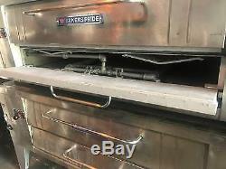 Used Bakers Pride Y602 Double Deck Pizza Oven