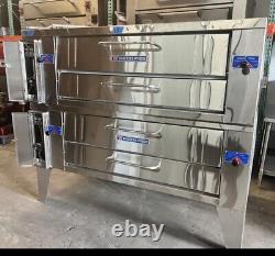 Used Bakers Pride Y602 Double Deck Pizza Ovens New Model