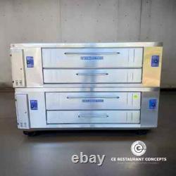 Used Bakers Pride Y802 double deck pizza oven Gas or Propane withwarranty
