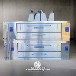 Used Bakers Pride Y802 double deck pizza oven Gas or Propane withwarranty