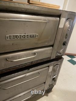 Used Blodgett 1048 Double Stacked Deck gas pizza Oven
