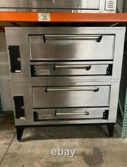 Used Marsal SD-1048 Double Deck Gas Pizza Oven, Double deck