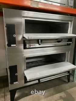 Used Marsal SD-1048 Double Deck Gas Pizza Oven, Double deck