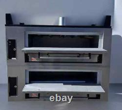 Used Marsal SD-1060 Double Pizza Deck Oven, Natural / Propane Gas