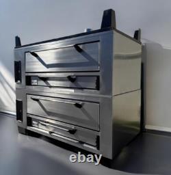 Used Marsal SD-1060 Double Pizza Deck Oven, Natural / Propane Gas