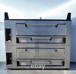 Used Marsal SD-1060 Double Pizza Deck Oven, Natural / Propane Gas