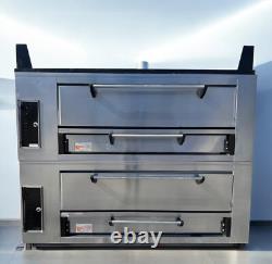Used Marsal SD-1060 Double Pizza Deck Oven, Natural / Propane Gas
