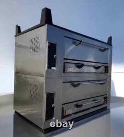 Used Marsal SD-1060 Double Pizza Deck Oven, Natural / Propane Gas
