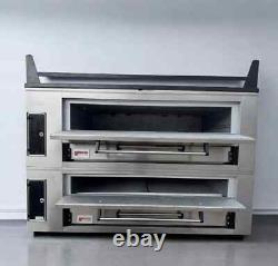 Used Marsal SD-10866 Double Pizza Deck Oven, Natural / Propane Gas