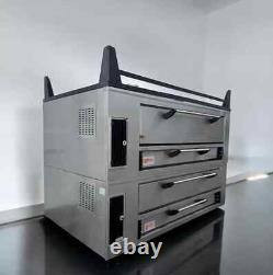 Used Marsal SD-10866 Double Pizza Deck Oven, Natural Propane Gas