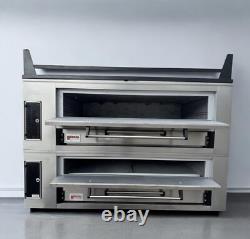 Used Marsal SD-10866 Double Pizza Deck Oven, Natural / Propane Gas