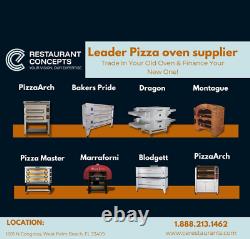Used Marsal SD-10866 Double Pizza Deck Oven, Natural Propane Gas