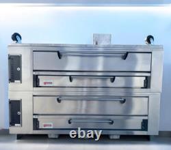 Used Marsal SD 866 Double deck pizza oven Gas or Propane