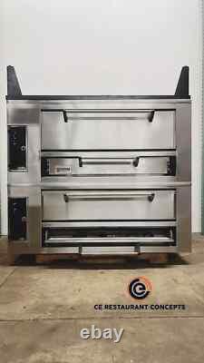 Used Marsal SD1048 Double deck pizza oven Gas or Propane