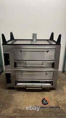 Used Marsal SD1048 Double deck pizza oven Gas or Propane
