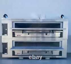 Used Marsal SD866 Double deck pizza oven Gas or Propane