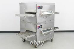 Used Middleby Marshall PS220 Double Deck Gas Conveyor Pizza Oven 563209