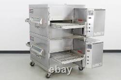 Used Middleby Marshall PS220 Double Deck Gas Conveyor Pizza Oven 563209