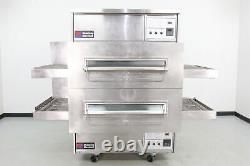 Used Middleby Marshall PS360 Double Deck Gas Conveyor Pizza Oven 573501