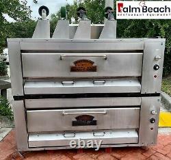 Used Montague 24p double deck gas pizza oven