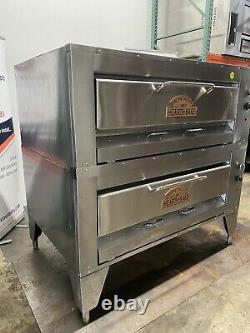 Used Montague 24p double deck gas pizza oven