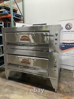 Used Montague 24p double deck gas pizza oven