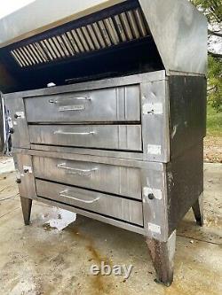 Used Pizza Oven, Bakers Pride, Natural Gas, Double Deck, Model Y600, Great Price