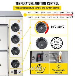 VEVOR 14'' Electric Pizza Oven 2KW Double Deck Commercial Countertop Pizza Oven