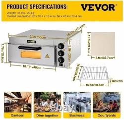 VEVOR Commercial Countertop Pizza Oven Electric Pizza Oven for 14 Pizza Indoor