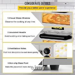 VEVOR Commercial Pizza Oven Countertop, 14 Single Deck Layer, 110V 1300W Stainl