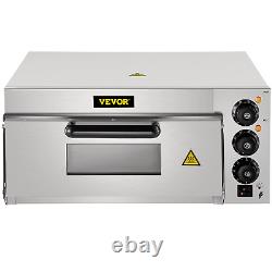 VEVOR Commercial Pizza Oven Countertop, 14 Single Deck Layer, 110V 1300W Stainl