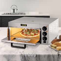 VEVOR Commercial Pizza Oven Countertop, 14 Single Deck Layer, 110V 1300W Stainl