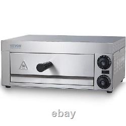 VEVOR Electric Countertop Pizza Oven 12 1500W Adjustable Temp 0-60 Minute Timer