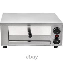 VEVOR Electric Pizza Oven 12 Commercial Pizza Oven 1450W Baking Stainless Steel