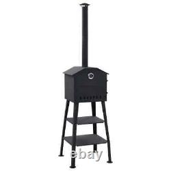 VidaXL Patio Outdoor Pizza Oven Charcoal Fired Garden Chimney BBQ Smoker Bread