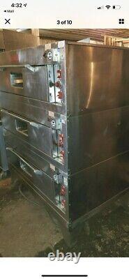 Vulcan Triple Deck Electric bakery pizza oven w new stones and org steel racks