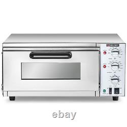 WILPREP Electric Countertop Pizza Oven 16 1.6kW Adjustable Temp and Time ETL