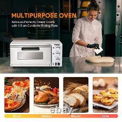 WILPREP Electric Countertop Pizza Oven 16 1.6kW Adjustable Temp and Time ETL