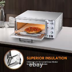 WILPREP Electric Countertop Pizza Oven 16 1.6kW Adjustable Temp and Time ETL