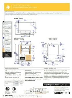 WOODSTONE PIZZA OVEN WS-FD-6045 FIRE DECK STONE HEARTH Natural Gas Bakery Oven