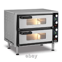 Waring Commercial WPO350 Medium-Duty Double Deck Pizza Ovens for Pizza up to 14