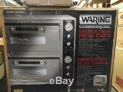 Waring Commercial WPO750 Double Deck Pizza Oven with Dual Door