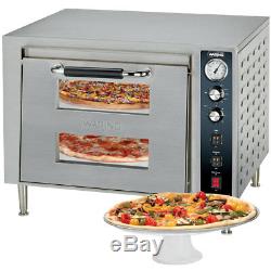 Waring WPO700 Countertop Double Deck Electric Pizza Oven (1) Door
