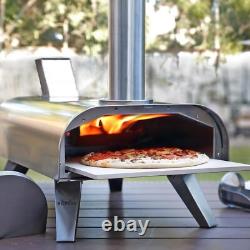 Wood Pellet Pizza Oven 12-Inch Stainless Steel Portable Outdoor Grill