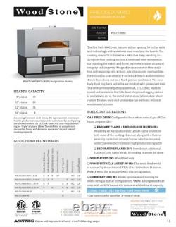 Woodstone Fire Deck 9660 Pizza Oven Bakery Restaurant Equipment MFG DATE 2019